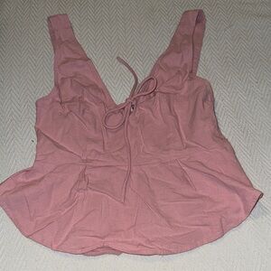 Free People Pink Sleeveless Top